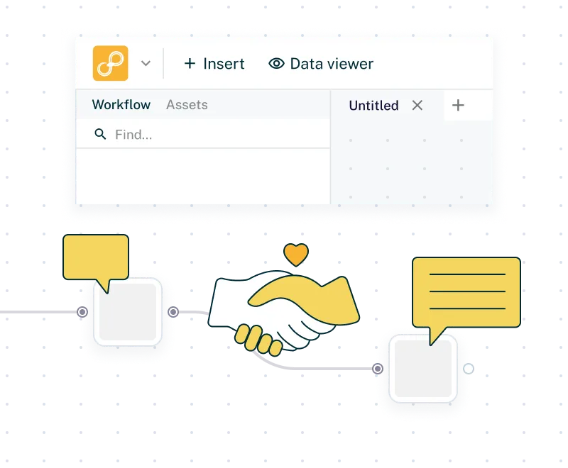 It's easier to share and collaborate using Sympathy's intuitive interface