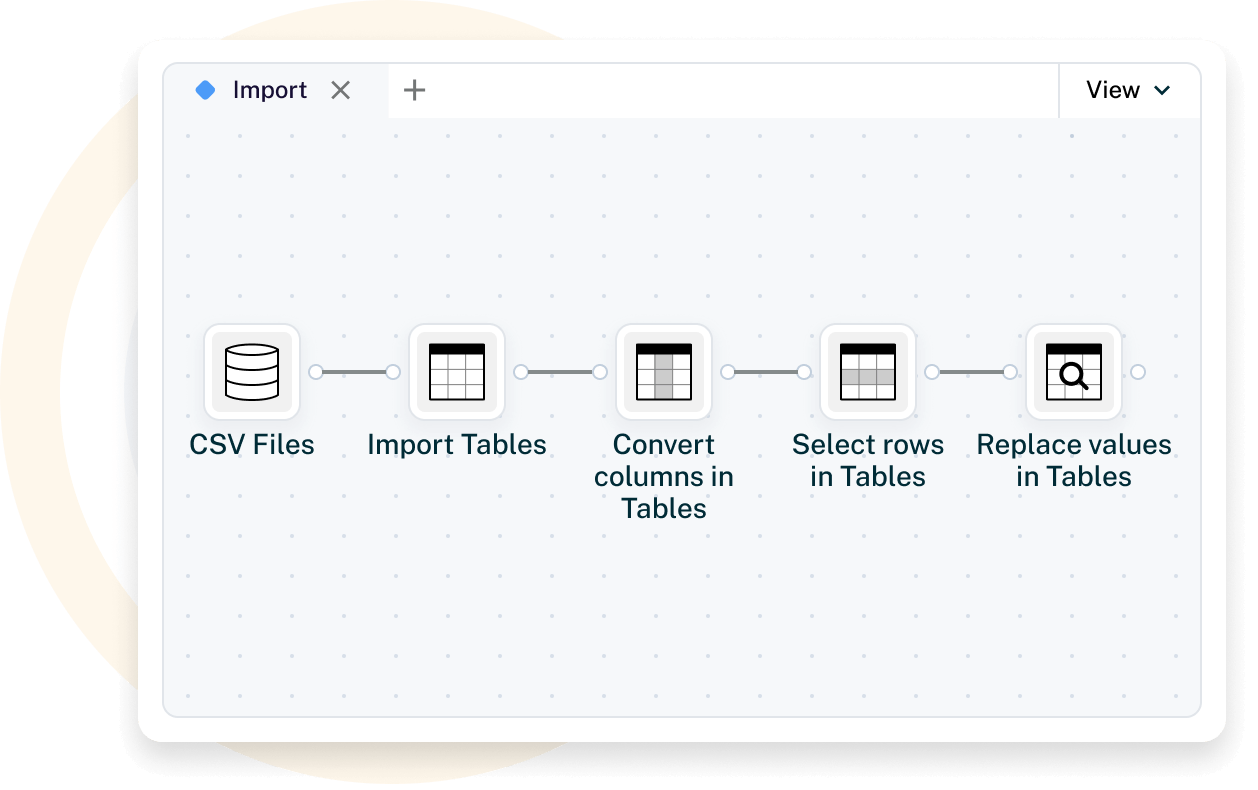 Import any data you’re working on