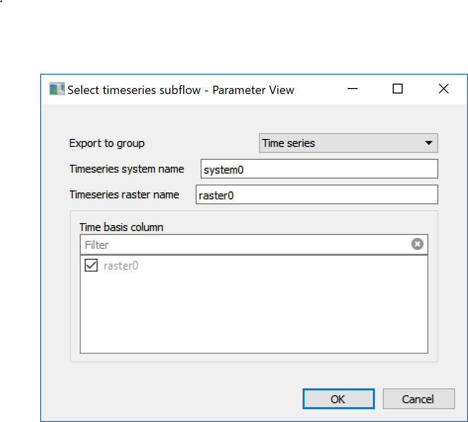 Example subflow tab configuration