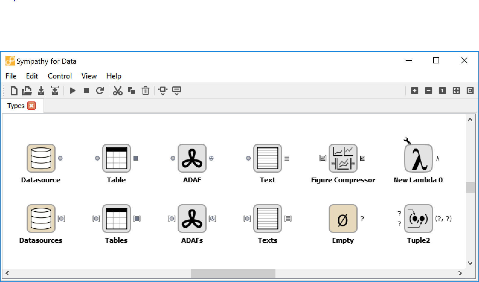 Input and output ports.