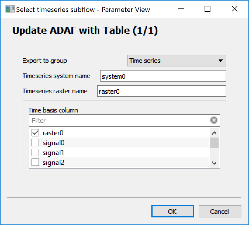 Example subflow wizard configuration