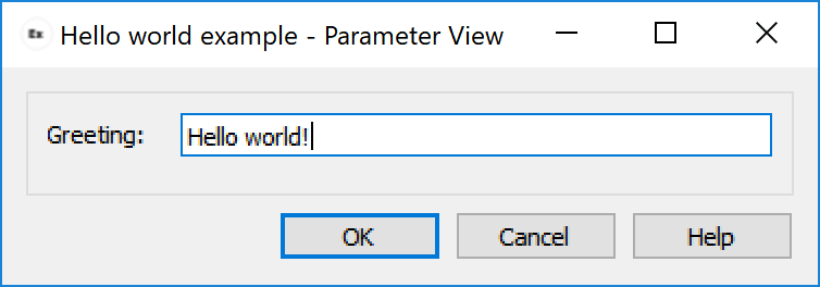 Parameter gui example