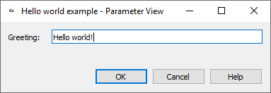 Parameter gui example