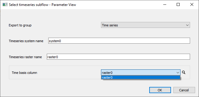 Example subflow tab configuration