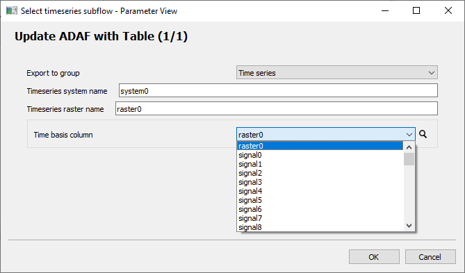 Example subflow wizard configuration