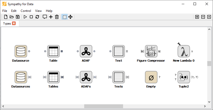 Input and output ports.